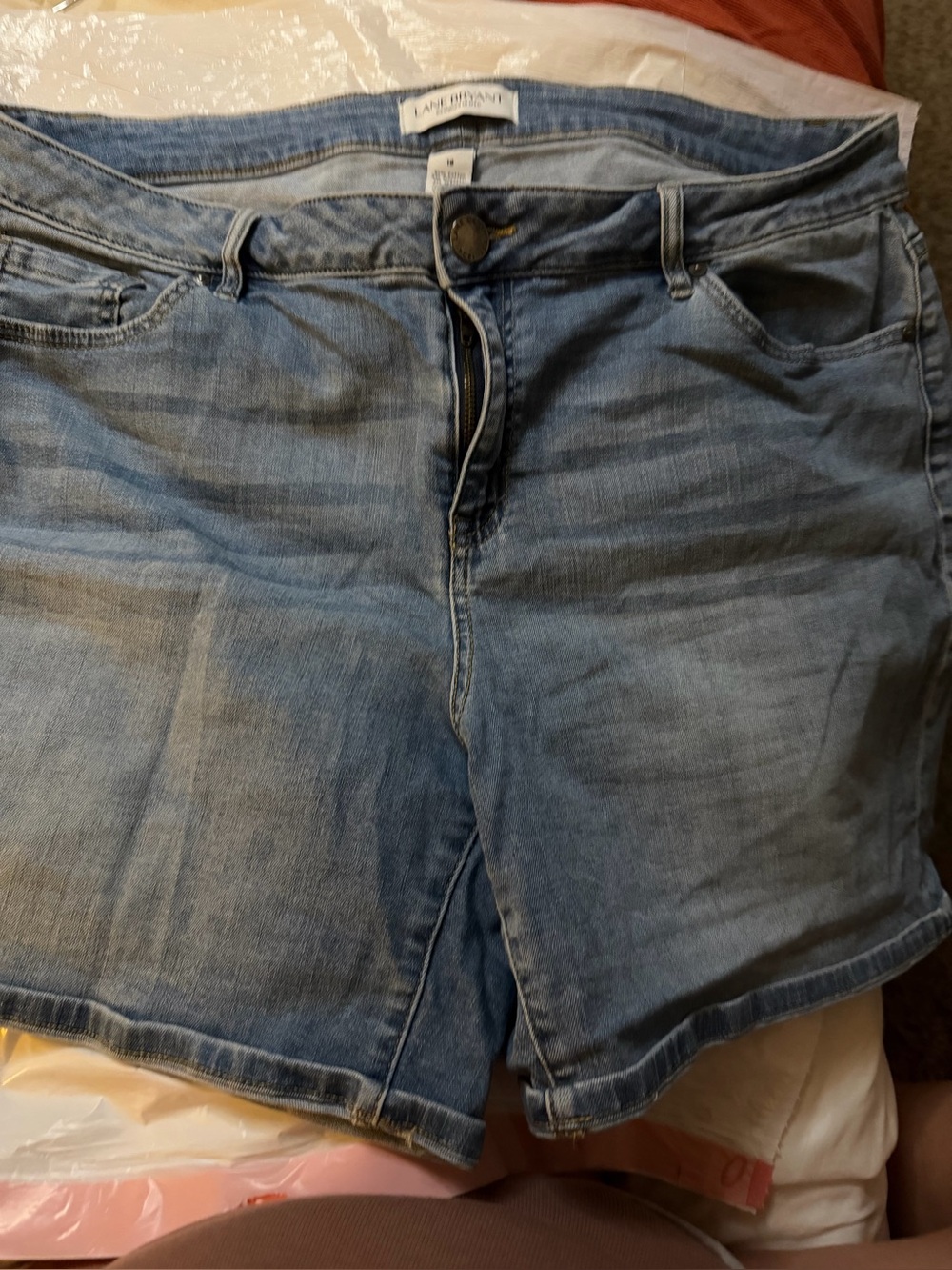 Lane Bryant Light Blue Denim Jean Shorts